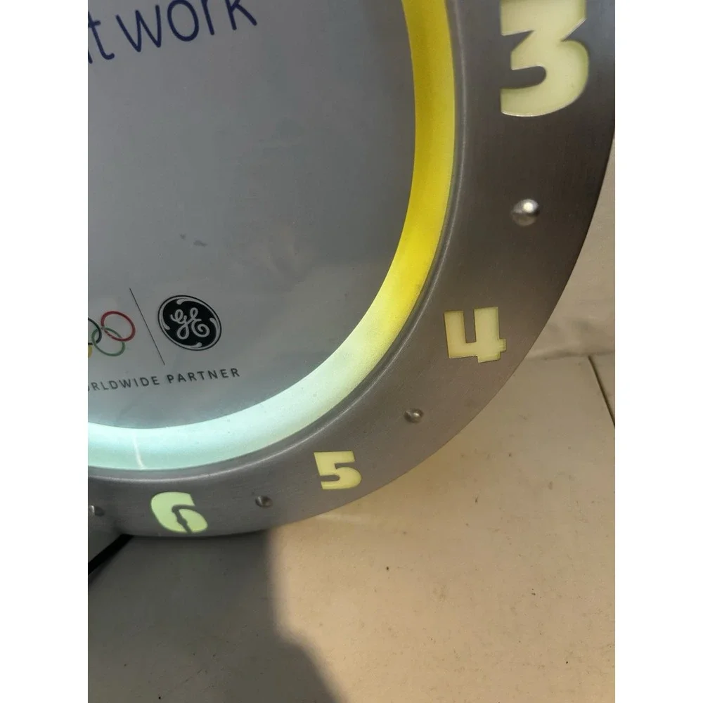 GE Worldwide Partner Olympics Support Lighted Clock General Electric Imagination